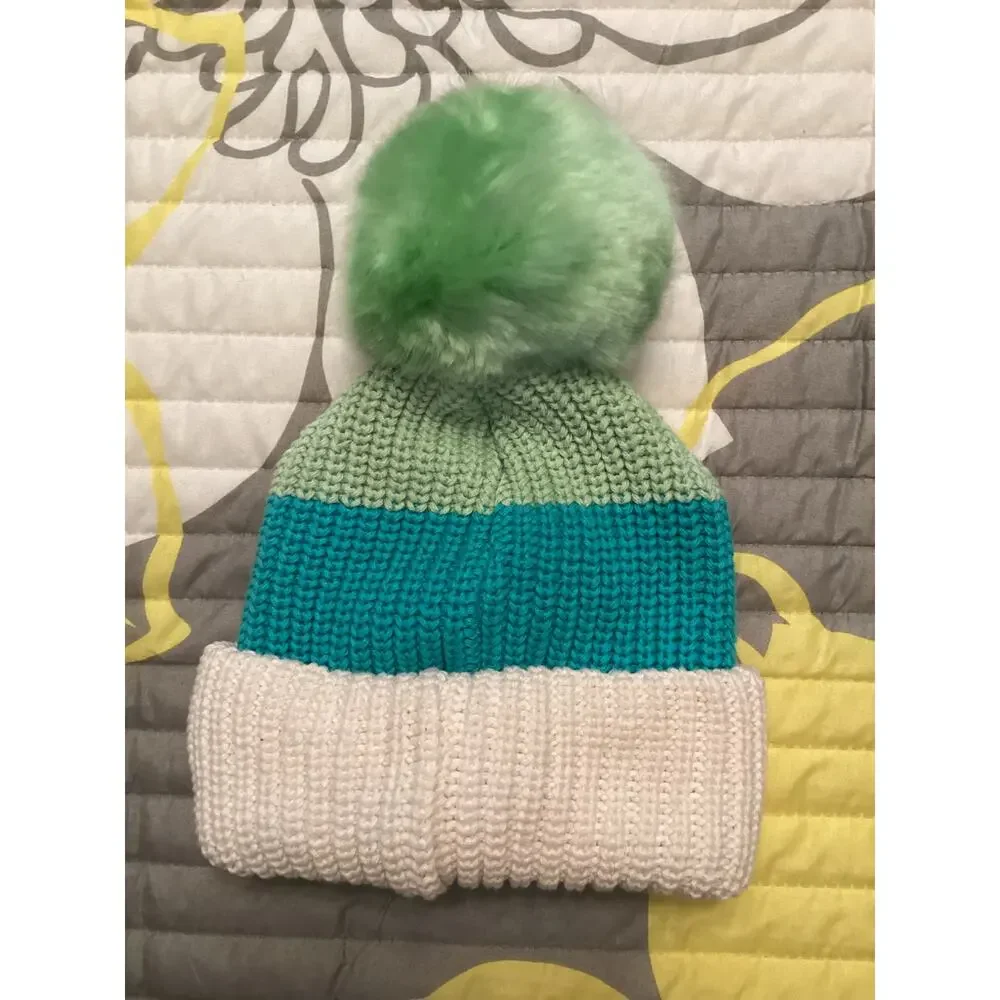 NWT Disney Parks x Love Your Melon Princess the Frog Tiana Pom Pom Kids Beanie